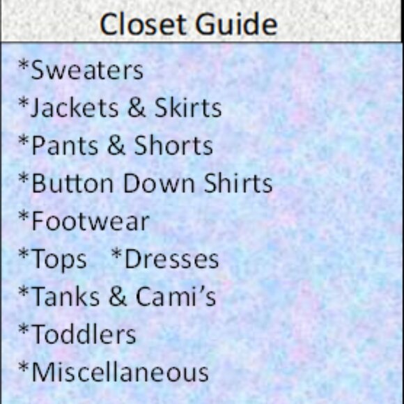 Closet Guide - Picture 2 of 2